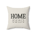 Home Coordinates Personalized Pillow