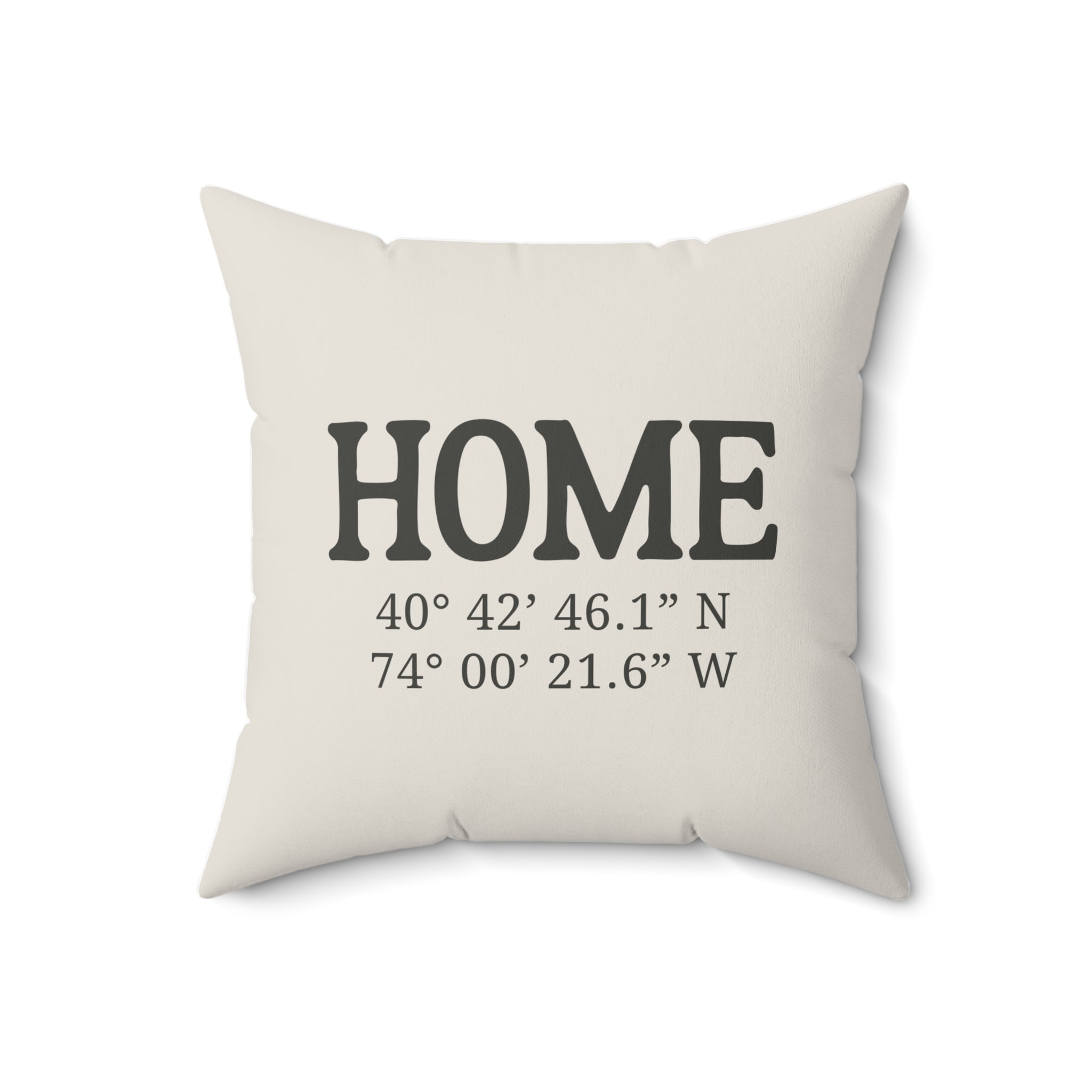 Home Coordinates Personalized Pillow