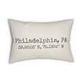 City Coordinates Personalized Pillow