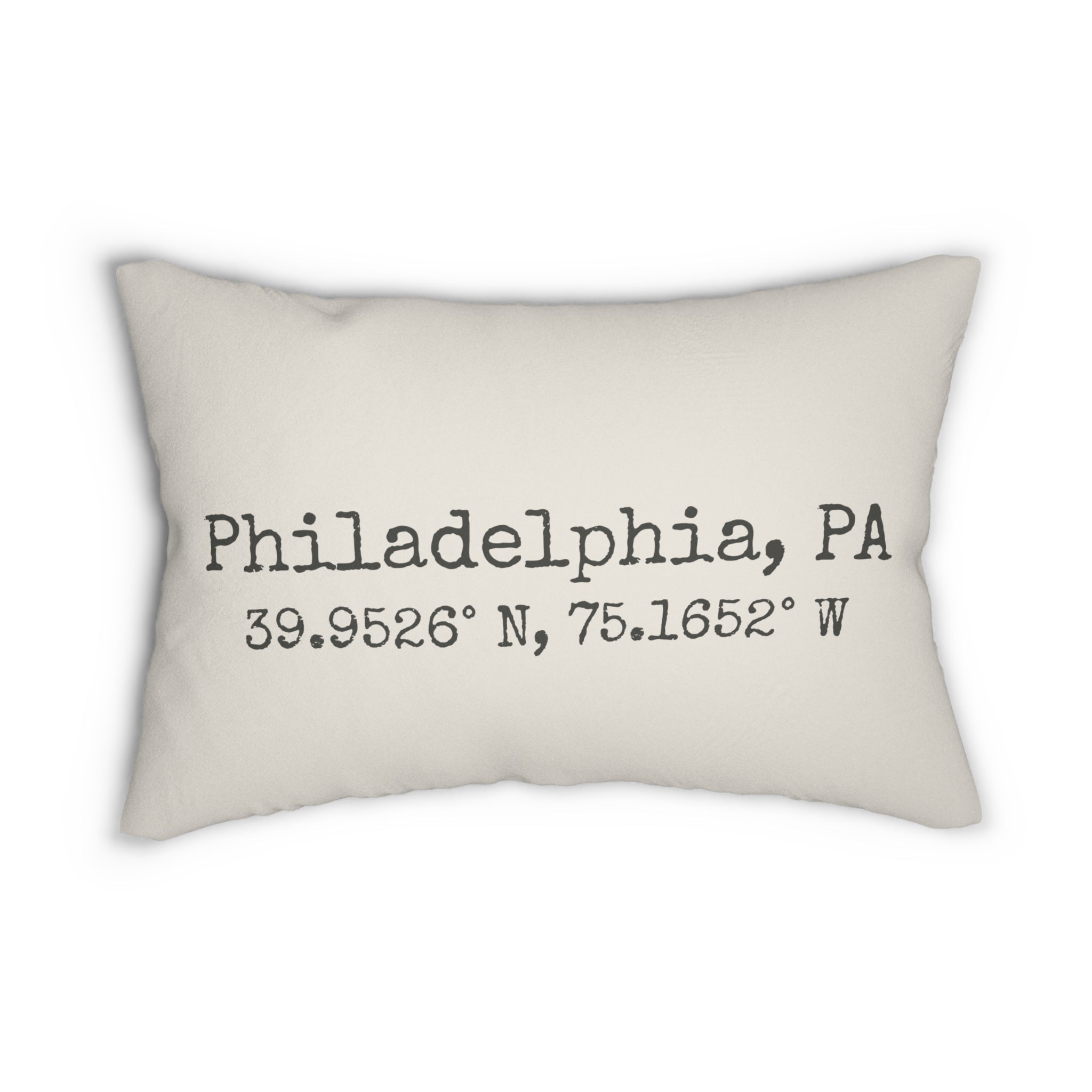 City Coordinates Personalized Pillow