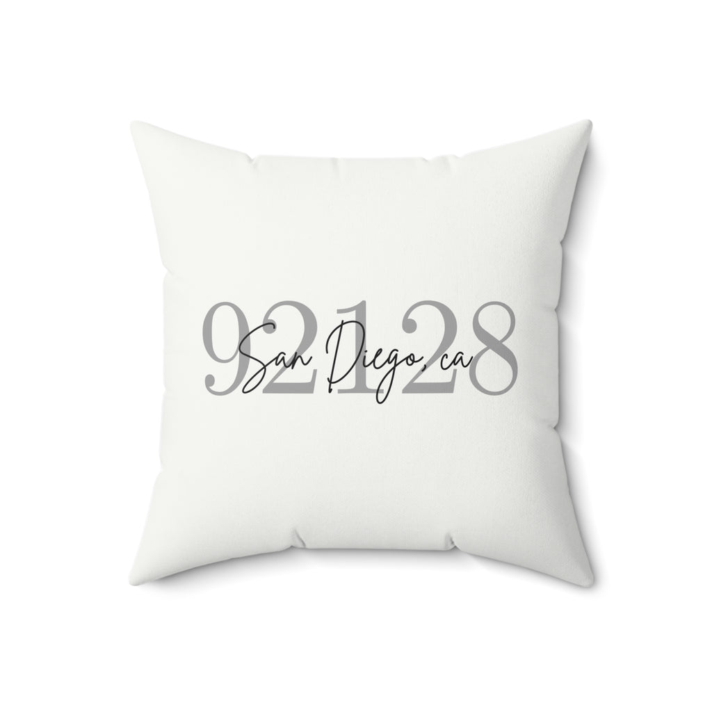 Modern ZIP Code Personalized Pillow