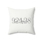 Modern ZIP Code Personalized Pillow