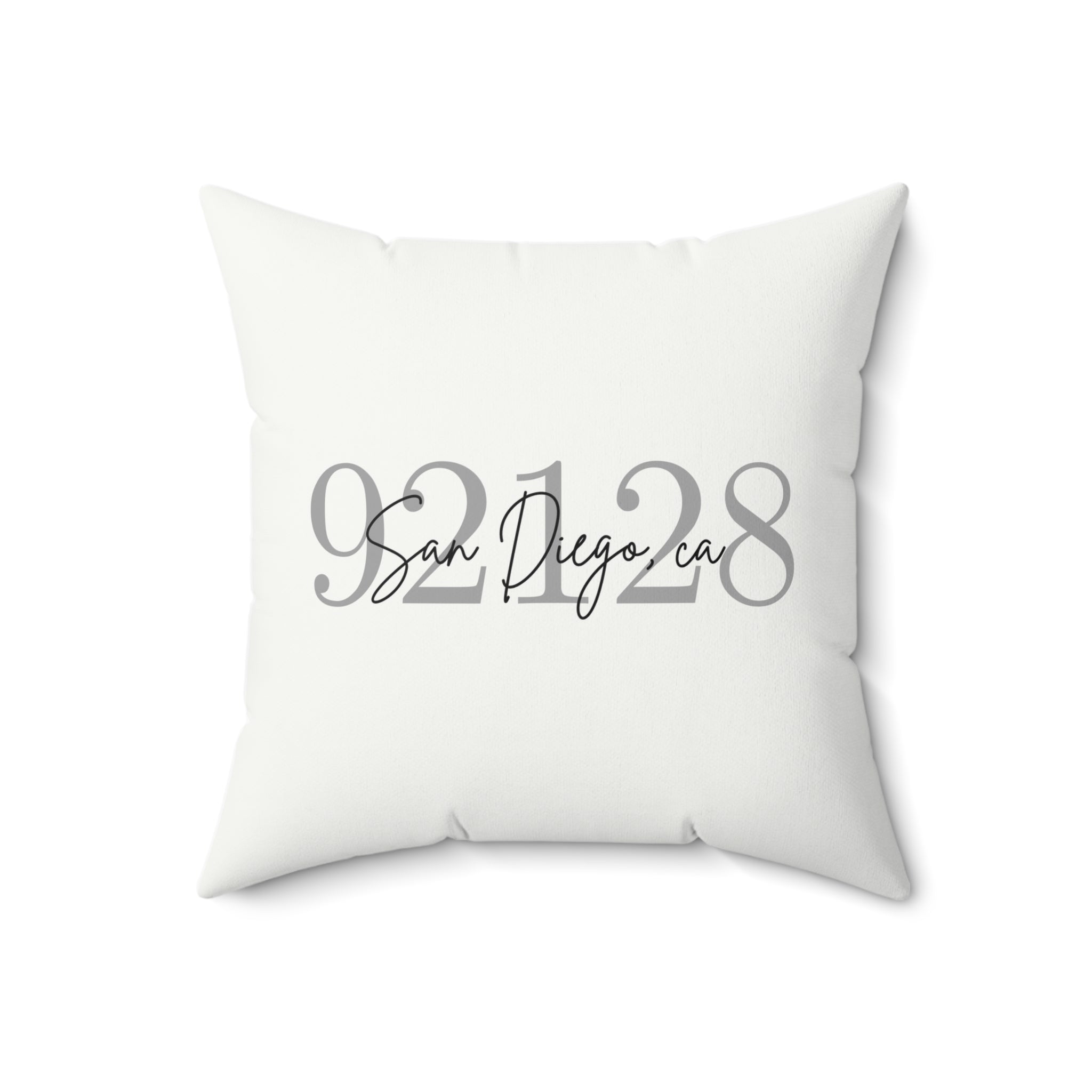 Modern ZIP Code Personalized Pillow