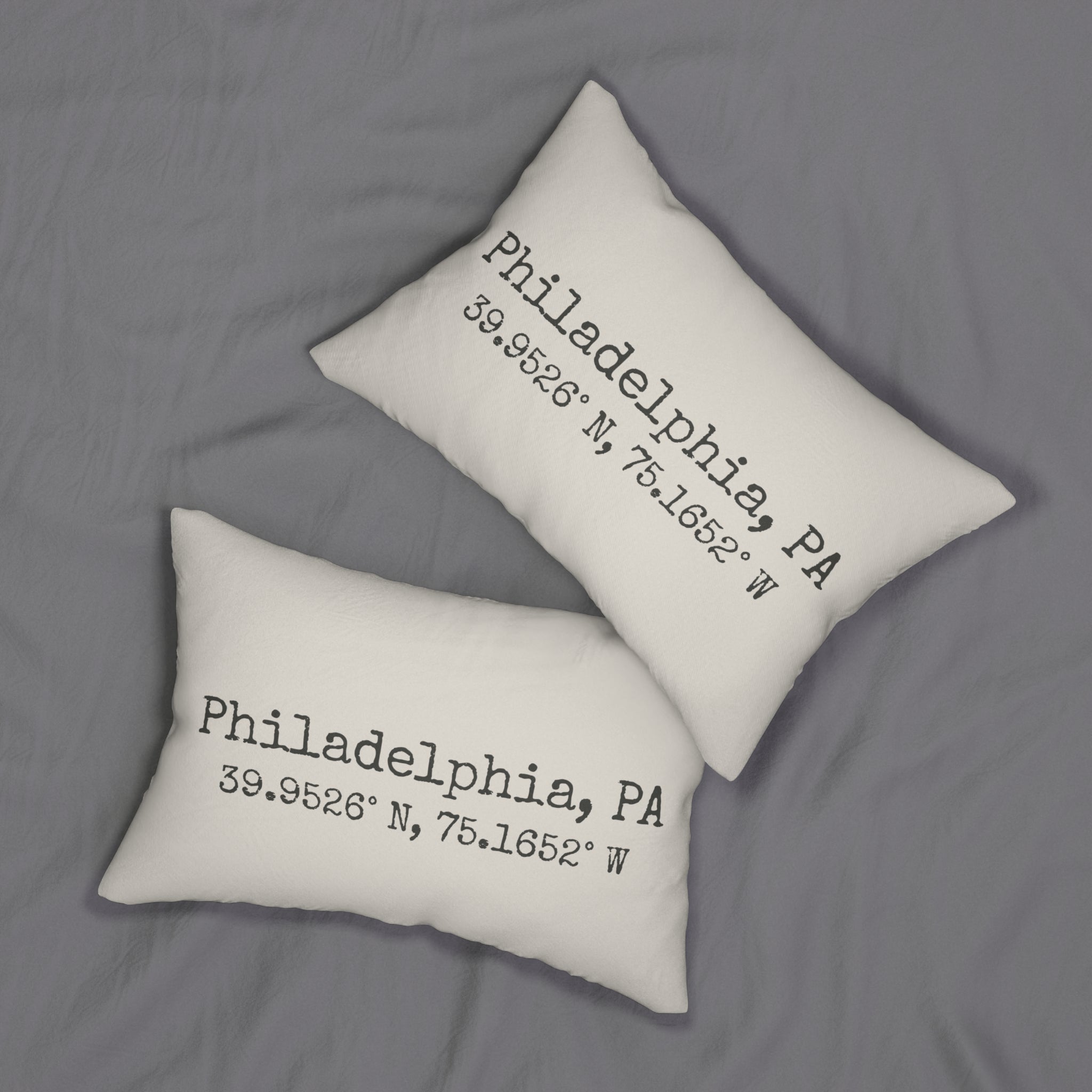 City Coordinates Personalized Pillow