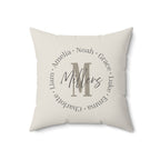 Family Monogram Personalized Pillow