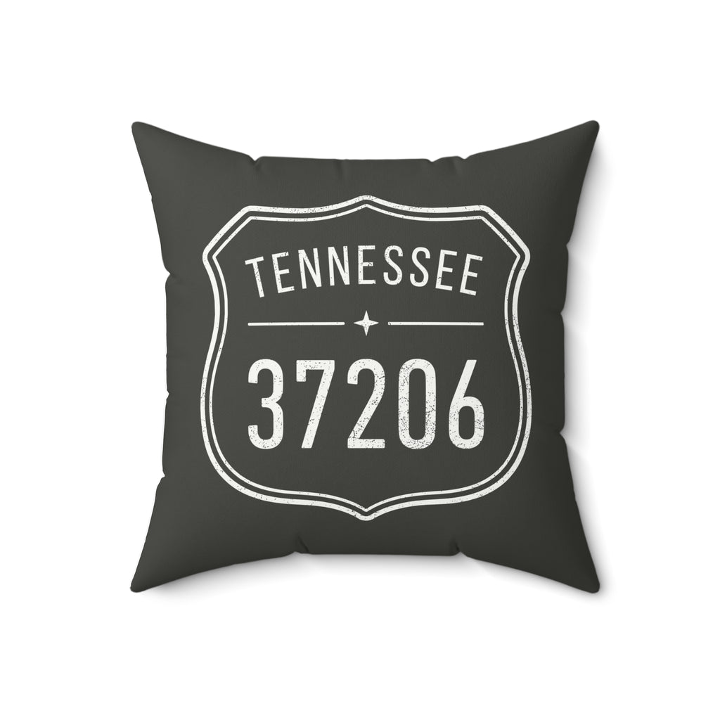 State Zip Code Road Sign Personalized Pillow