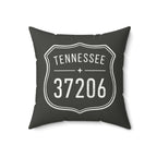 State Zip Code Road Sign Personalized Pillow