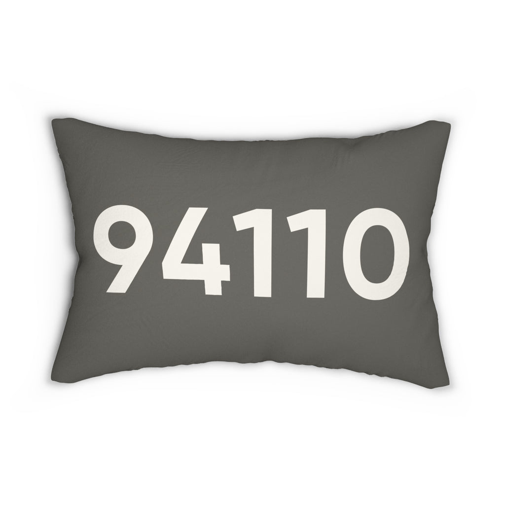 Minimal ZIP Code Personalized Pillow