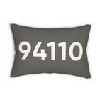 Minimal ZIP Code Personalized Pillow