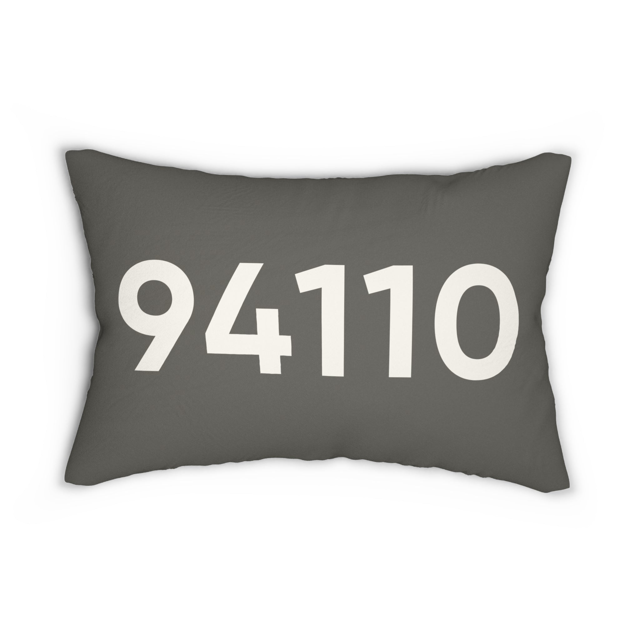 Minimal ZIP Code Personalized Pillow