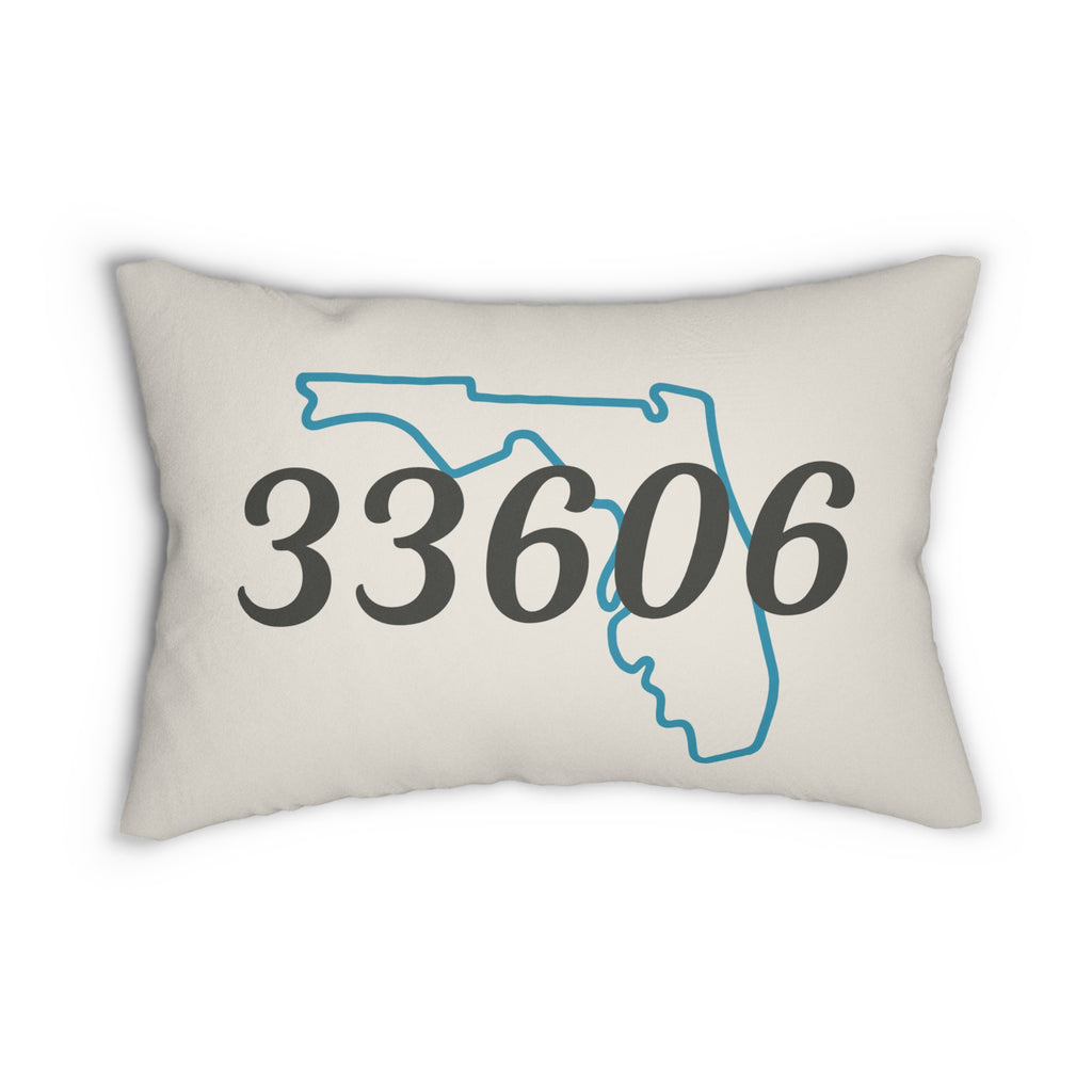 State Outline ZIP Code Personalized Pillow