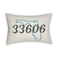 State Outline ZIP Code Personalized Pillow