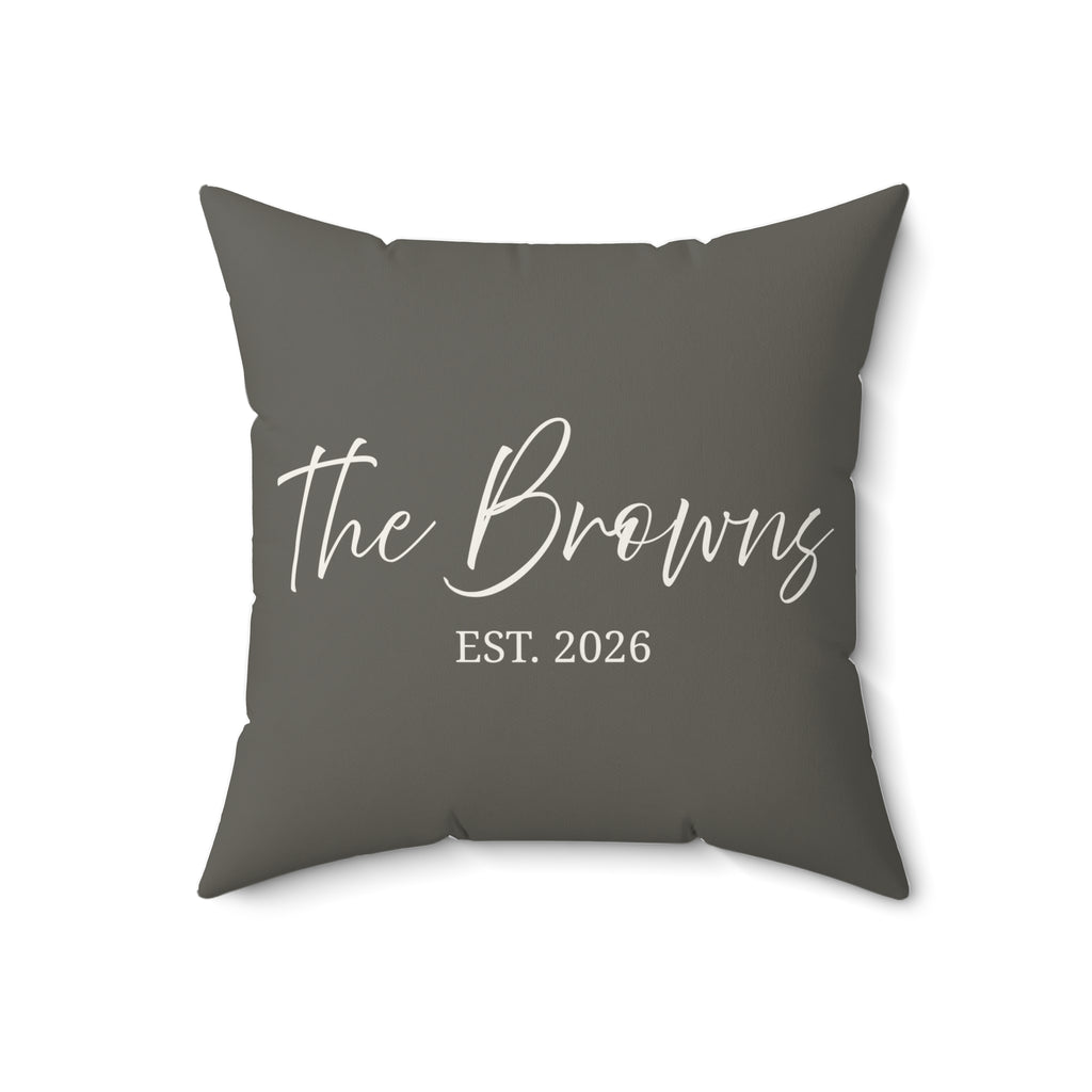 Family Script Personalized Pillow