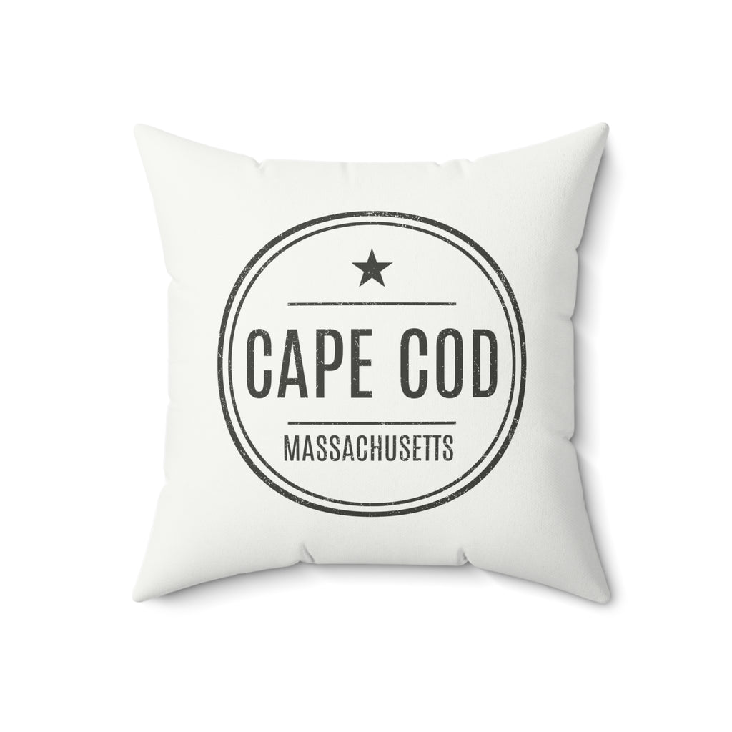 Vintage Round City State Personalized Throw Pillow