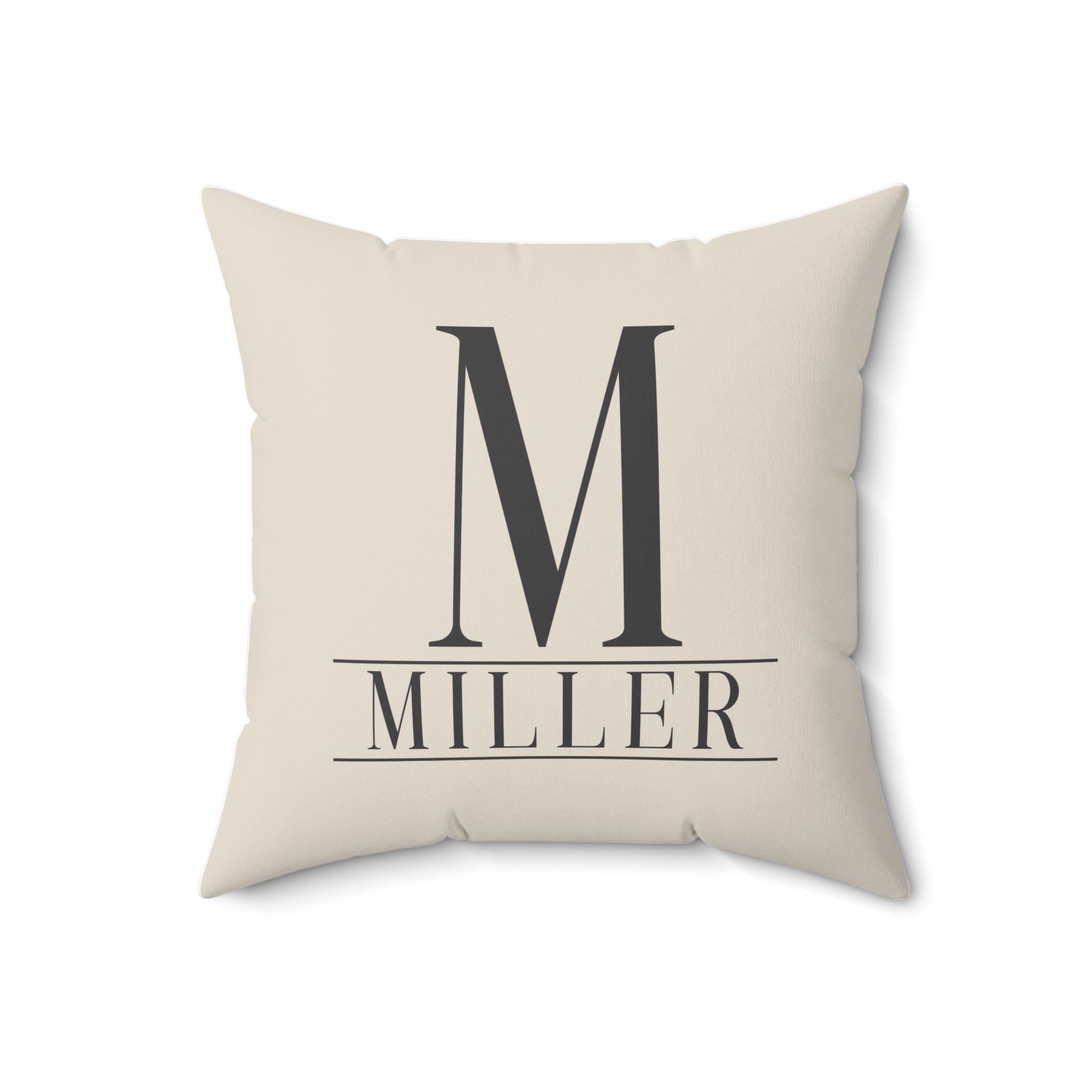 Family Name Monogram Personalized Pillow