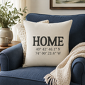 Home Coordinates Personalized Pillow