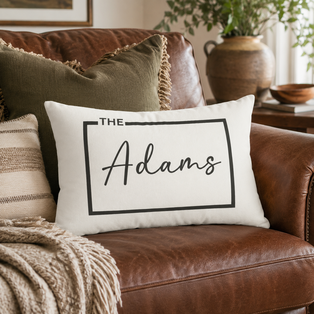 Family Signature Personalized Pillow