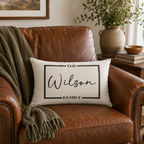 Classic Family Personalized Pillow