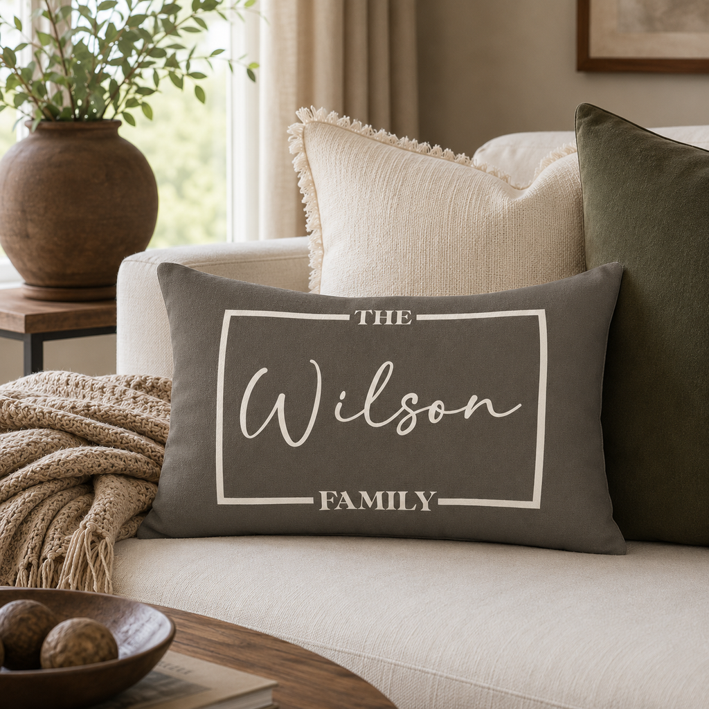 Classic Family Personalized Pillow