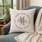 Family Monogram Personalized Pillow