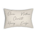 Signed Family Names Personalized Pillow