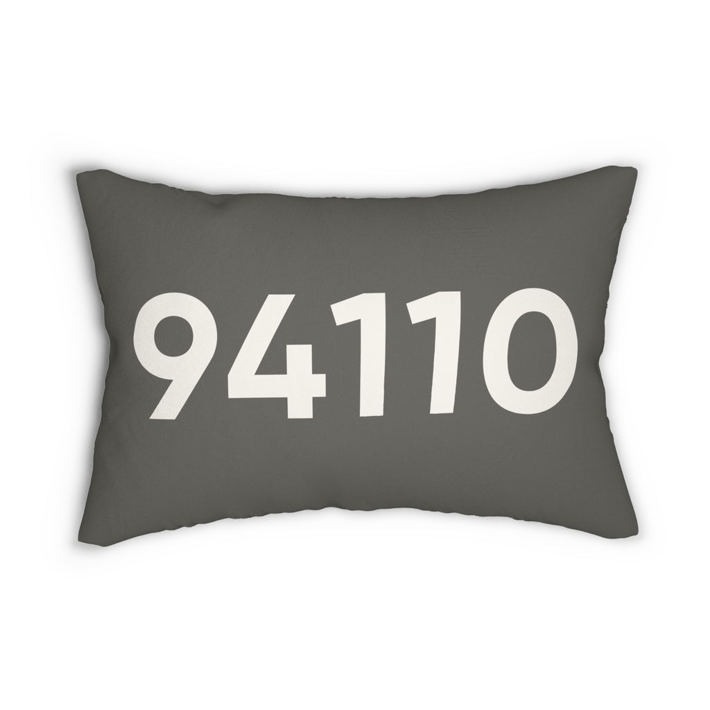 Minimal ZIP Code Personalized Pillow