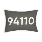 Minimal ZIP Code Personalized Pillow