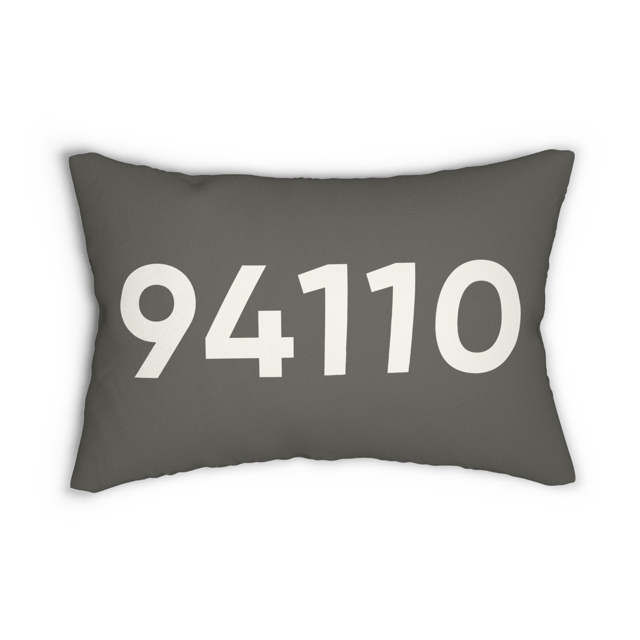 Minimal ZIP Code Personalized Pillow