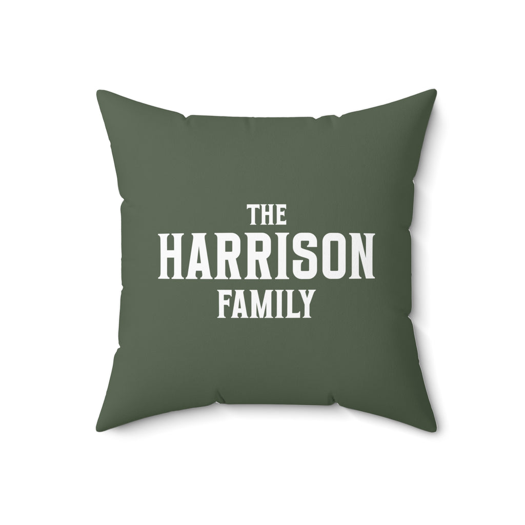 Heritage Family Name Personalized Pillow