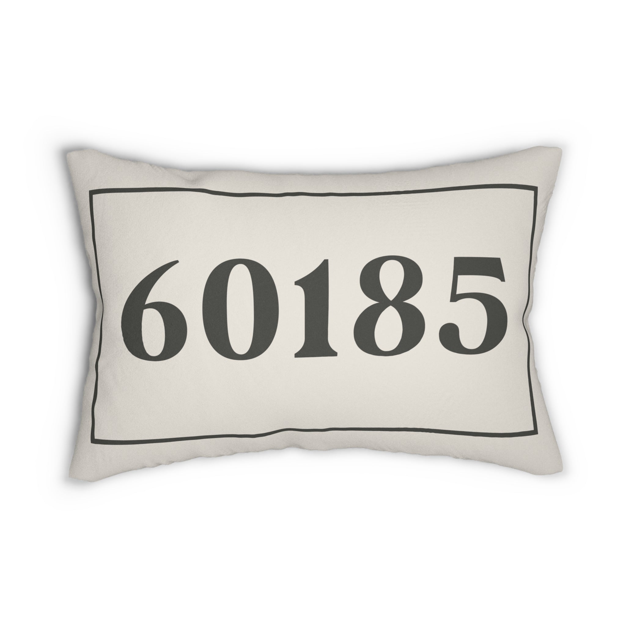 Framed Zip Code Personalized Pillow