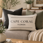 Elegant City State Personalized Throw Pillow