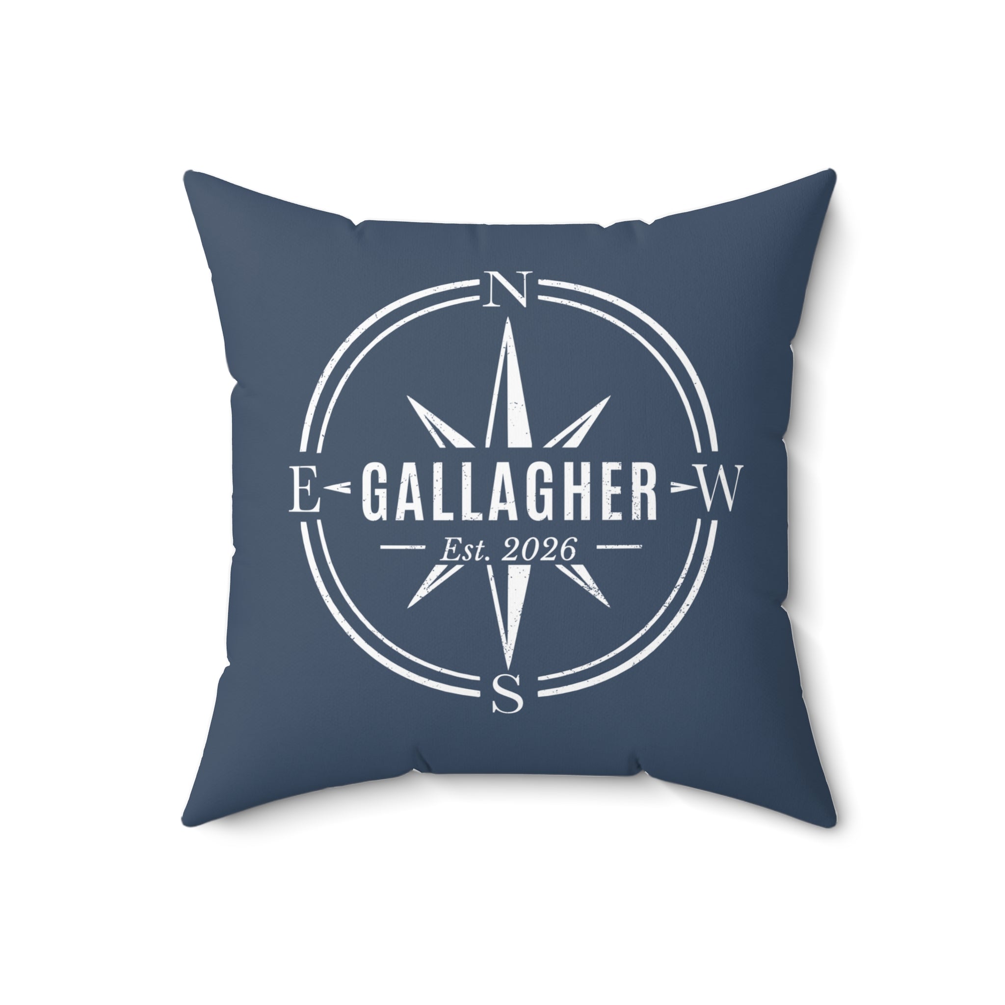 Compass Family Name Personalized Pillow