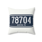 Classic Stripe ZIP Code Personalized Pillow