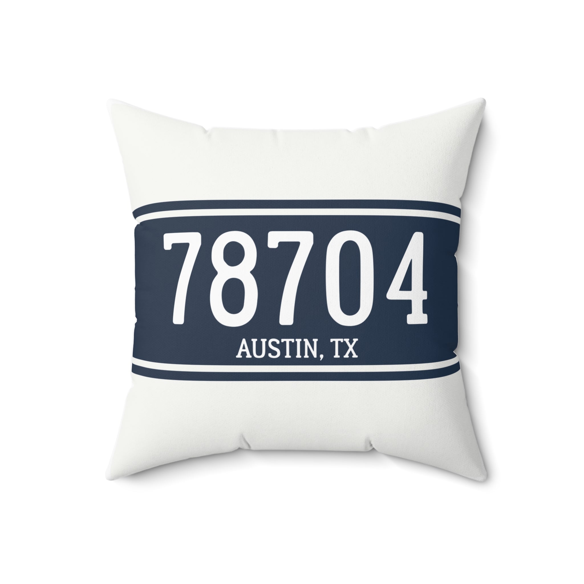 Classic Stripe ZIP Code Personalized Pillow