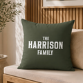Heritage Family Name Personalized Pillow